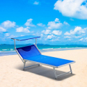 Leżak plażowy nad morzem z aluminium Grande Italia Xl profesjonalny Cena