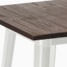 drewniany industrialny stolik z metalowymi nogami Lix 60x60 welded Sprzedaż
