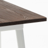 drewniany industrialny stolik z metalowymi nogami 60x60 welded Rabaty