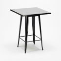 Metalowy barowy stolik styl industrialny 60x60 Nut Oferta