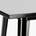 Metalowy barowy stolik styl industrialny 60x60 Nut Rabaty