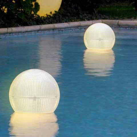 Pływająca lampa ogrodowa LED solarna