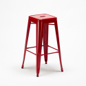 Zestaw 4 metalowe krzesła + 1 drewniany stół do baru lub pubów Brooklyn 