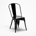 Zestaw 4 metalowe krzesła + 1 stół do baru lub pubów Midtown 
