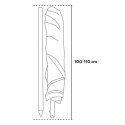 Parasol plażowy GiraFacile 180 Cm Bawełniany Dioniso 