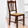 Drewniane krzesło z siedziskiem ze słomy do kuchni lub jadalni Oferta