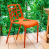 Krzesło ogrodowe polipropylenowe nowoczesny design Gelateria Connubia 