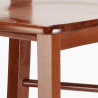 Drewniany stołek z oparciem do kuchni lub baru Monachium Rabaty