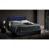Dwusobowe łóżko ze schowkami i światłami LED 160x190 cm Geneva King Oferta