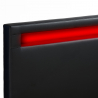 Dwusobowe łóżko ze schowkami i światłami LED 160x190 cm Geneva King Model