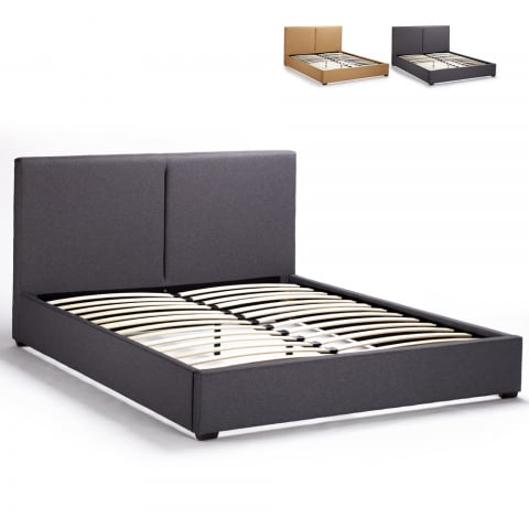Drewniane dwuosobowe łóżko 160x190 Montreux King