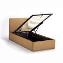 Drewniane łóżko jednosobowe ze schowkiem 80x190 cm Basel Twin Sprzedaż