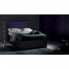 Dwusobowe łóżko ze schowkami i światłami LED 120x190 cm Geneva Sprzedaż