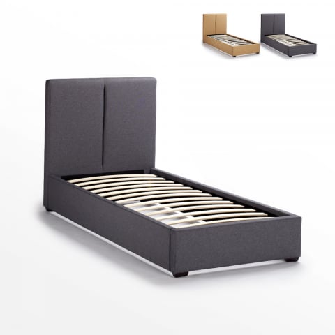 Drewniane jednoosobowe łóżko 80x190 Montreux Twin