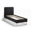 Drewniane jednoosobowe łóżko 80x190 cm Friborg Twin 
