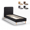 Drewniane jednoosobowe łóżko 80x190 cm Friborg Twin 