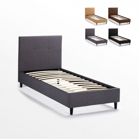 Drewniane jednosobowe łóżko 80x190 cm Lausanne Twin