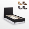 Drewniane jednosobowe łóżko 80x190 cm Lausanne Twin 