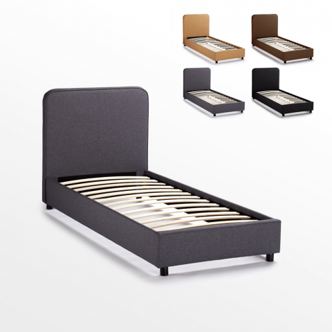 Drewniane jednosobowe łóżko 80x190 cm Zurich Twin Promocja