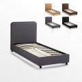 Drewniane jednosobowe łóżko 80x190 cm Zurich Twin Promocja