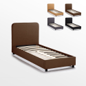 Drewniane jednosobowe łóżko 80x190 cm Zurich Twin Środki