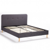 Drewniane dwuosobowe łóżko 160x190 cm Friborg King Oferta