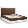 Drewniane dwuosobowe łóżko 160x190 cm Friborg King 