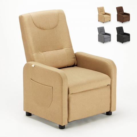 Rozkładany fotel relaksacyjny idealny do salonu Anna Design