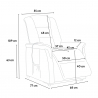 Rozkładany fotel relaksacyjny z wspomagniem przy wstawaniu Design Joanna Fix 