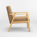 Fotel z drewnianymi podłokietnikami Uteplass 