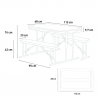 Zestaw mebli ogrodowych, stół i dwie ławki 113x68x74 cm Picnic Katalog