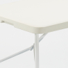Zestaw mebli ogrodowych, stół 120x60 prostokątny cm i 4 składane krzesła Hood Rabaty