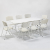 Zestaw mebeli ogrodwwych, stół prostokątny 240x76 i 8 składane krzesła Davos Promocja