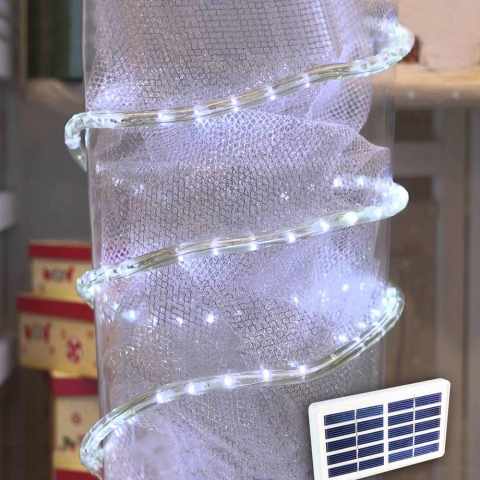Świecące lampki świąteczne rura led solarna Promocja