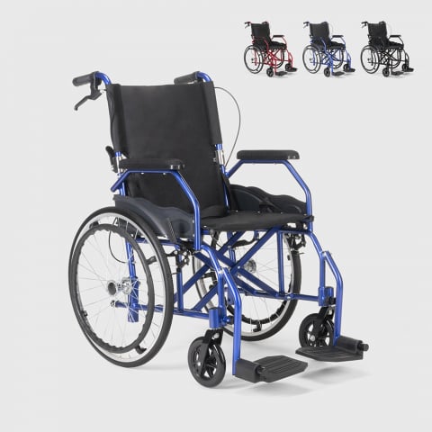 Składany wózek inwalidzki z hamulcami Dasy Promocja