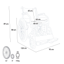 Składany wózek inwalidzki dla osób niepełnosprawnych lub osób starszych 