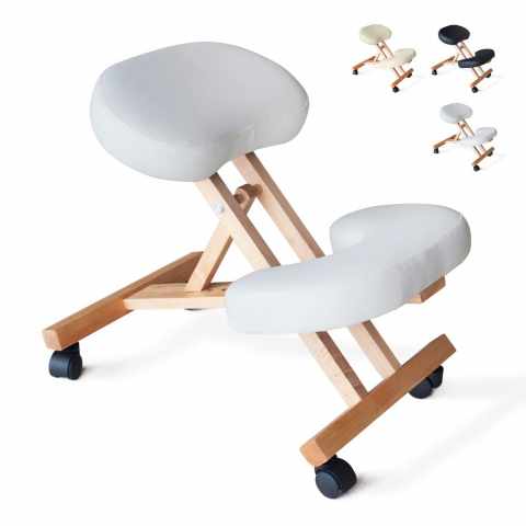 Drewniane krzesło ortopedyczne klęcznik ergonomiczny Balancewood Promocja