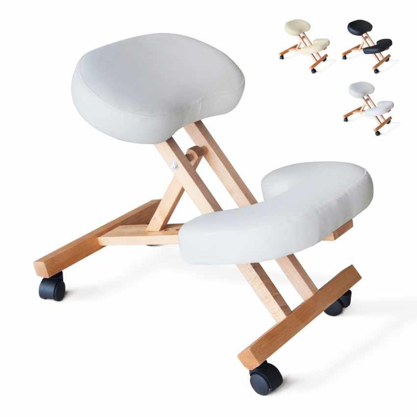 Drewniane krzesło ortopedyczne klęcznik ergonomiczny Balancewood Promocja Drewniane krzesło ortopedyczne klęcznik ergonomiczny Balancewood Promocja