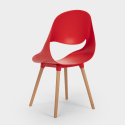 Krzesło do jadalni,baru z drewnianymi nogami Conchiglia Shell Katalog