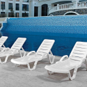 Zestaw 18 plastikowych leżaków basenowych Resort Sprzedaż