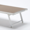 Zestaw 4 aluminiowe leżaki plażowe z daszkiem Santorini Limited Edition 