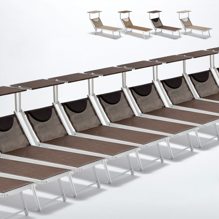 Zestaw 20 aluminiowych leżaków plażowych Santorini Limited Edition Promocja Zestaw 20 aluminiowych leżaków plażowych Santorini Limited Edition Promocja