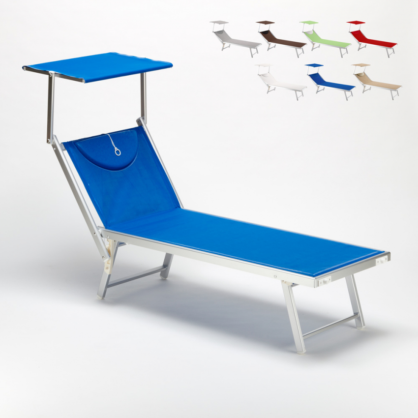 Profesjonalny aluminiowy leżak plażowy Santorini Profesjonalny aluminiowy leżak plażowy Santorini