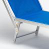 Zestaw 4 aluminiowych leżaków plażowych Santorini 