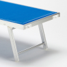Zestaw 4 aluminiowych leżaków plażowych Santorini 
