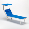 Zestaw 20 aluminiowych leżaków plażowych Santorini 