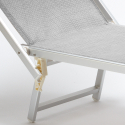 Zestaw 2 aluminiowych leżaków plażowych Italia 