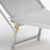Zestaw 2 aluminiowych leżaków plażowych Italia 