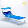 4 duże profesjonalne leżaki plażowe z aluminium Włochy Xl Oferta