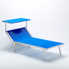 4 duże profesjonalne leżaki plażowe z aluminium Włochy Xl Sprzedaż
